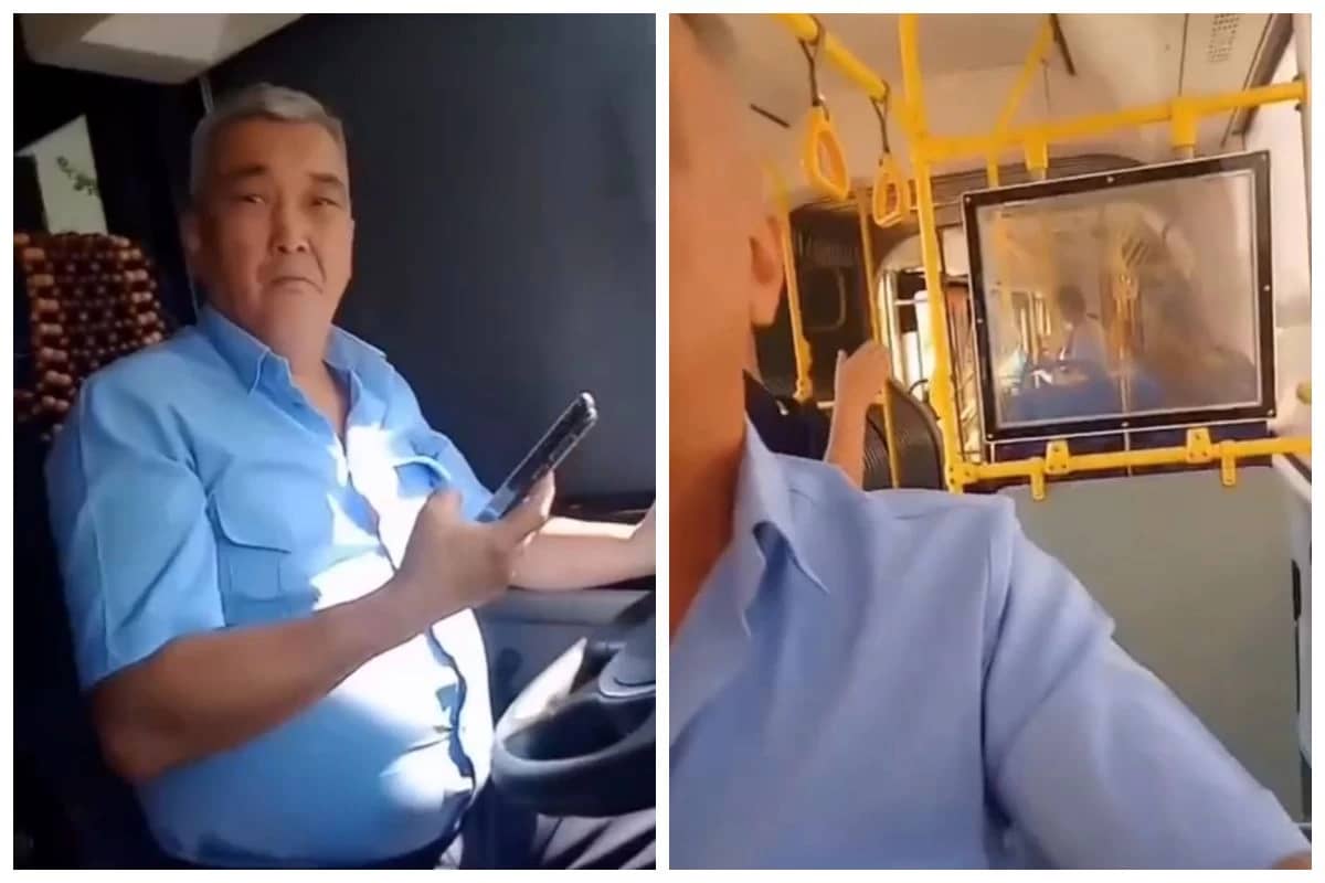 «Жолда келе жатып телефон қолданбаңыз»: Алматыда автобус жүргізушісі мен жолаушының арасында жанжал шықты(ВИДЕО)