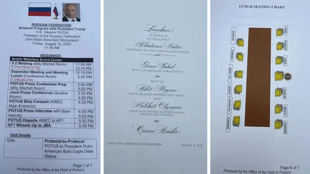 АҚШ-та «Трамп пен Путиннің құпия құжаттары» Аляскадағы қонақүйден табылды