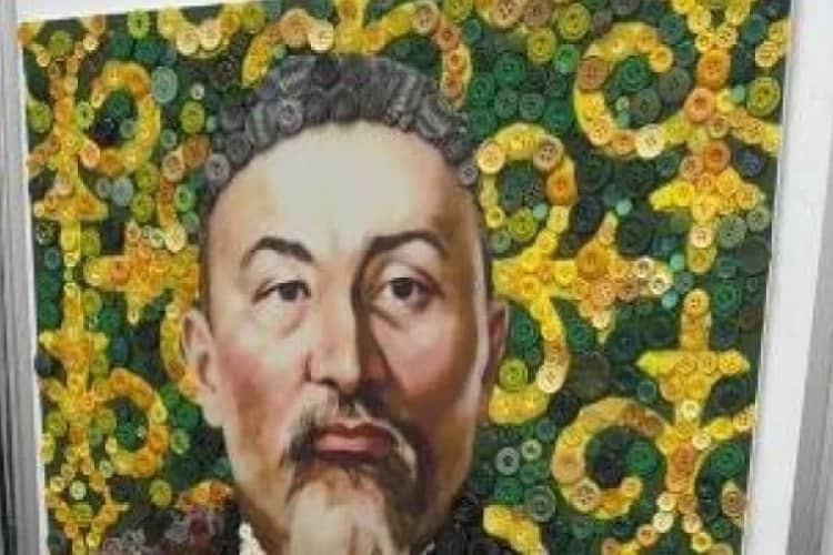 Астаналық бүлдіршіндер түймеден Абай Құнанбайұлының портретін жасап шықты