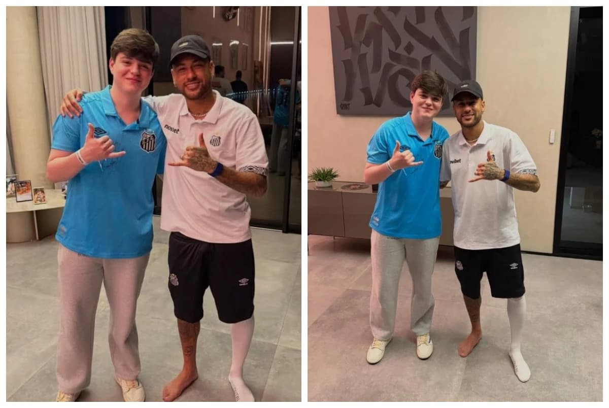 Football star Neymar meets Kazakhstani esports player