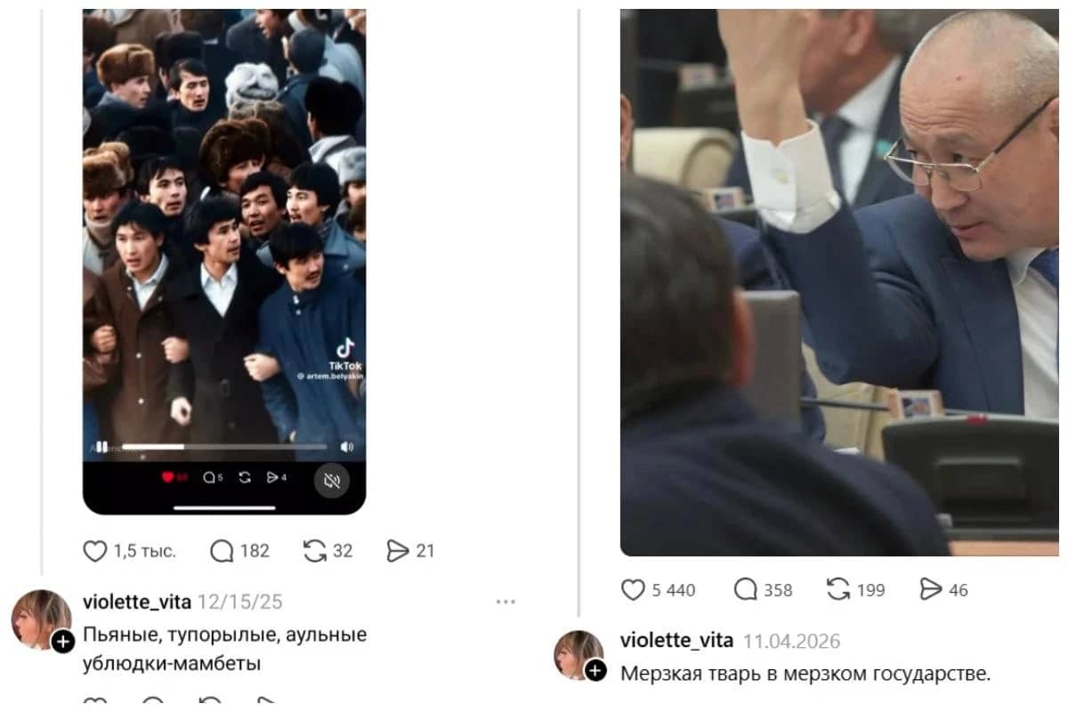 Criminal case opened against woman in Almaty for insulting participants of December events
