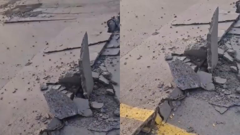 Ақысы бар, сапасы жоқ: Астана – Павлодар трассасы опырылып түсті (ВИДЕО)