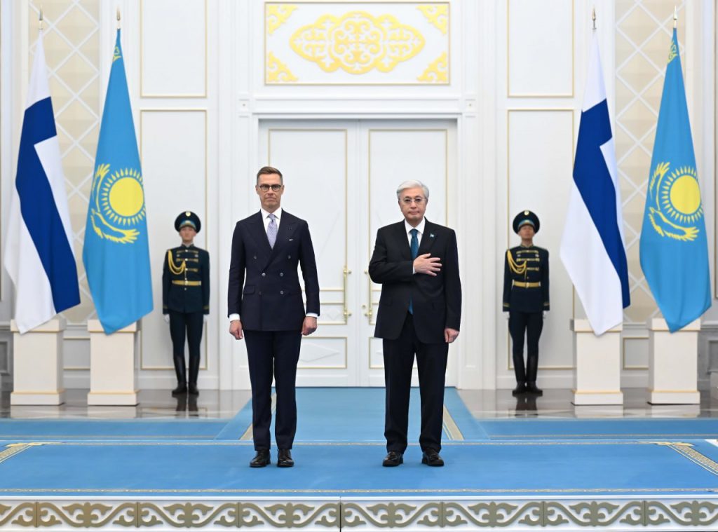 Қасым-Жомарт Тоқаев Финляндия Президентін Ақордада қарсы алды