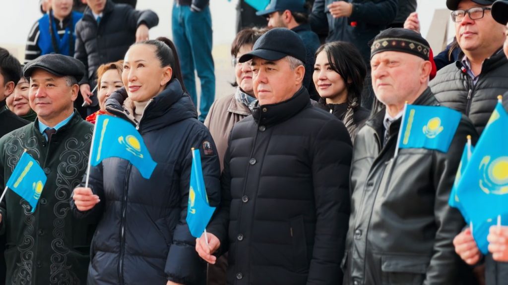 БҚО әкімі Нариман Төреғалиев мемлекеттік Ту көтеру рәсіміне қатысты