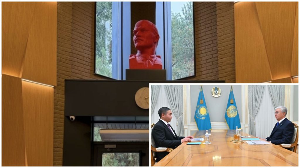 «Сапасыз үй, жалған уәде»: Басшысы Тоқаевпен кездескен Qazaq Stroy кеңсесіне Ленин мүсінін қойған