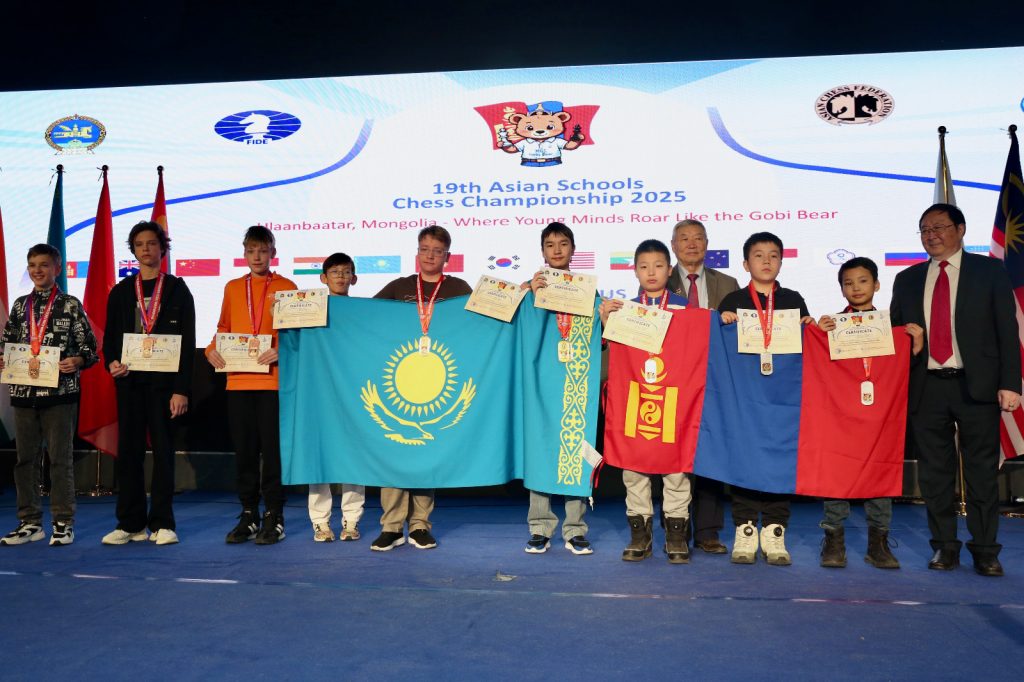Чемпионат Азии-2025 среди школьников: есть 10 золотых медалей!
